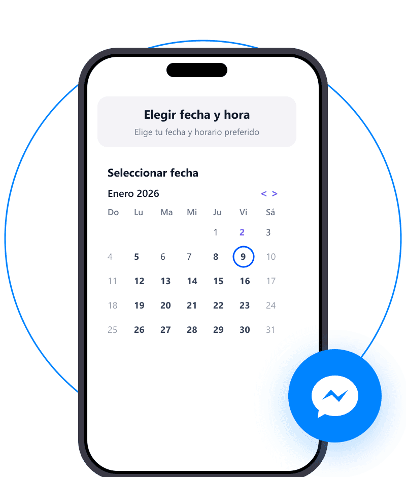 Conversación de Messenger iniciada desde un anuncio de Facebook
