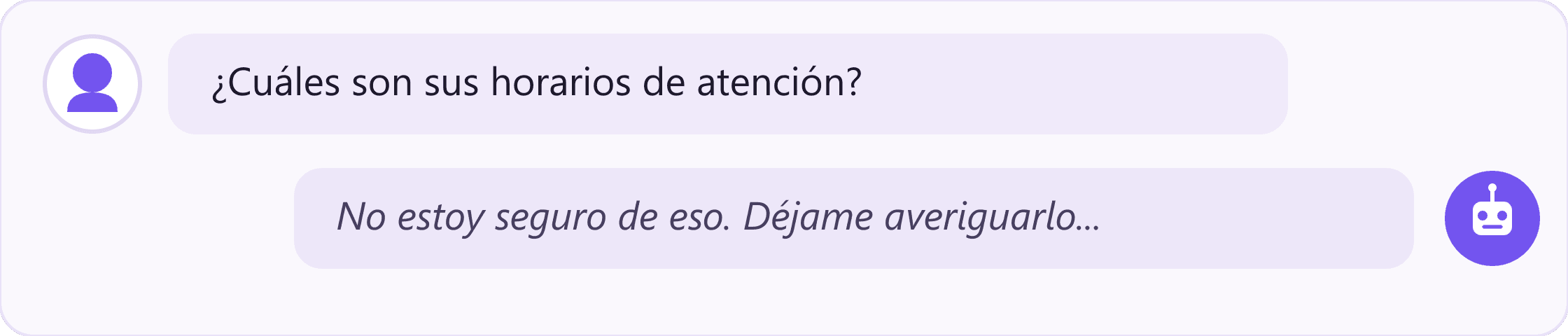Customer asking a business question
