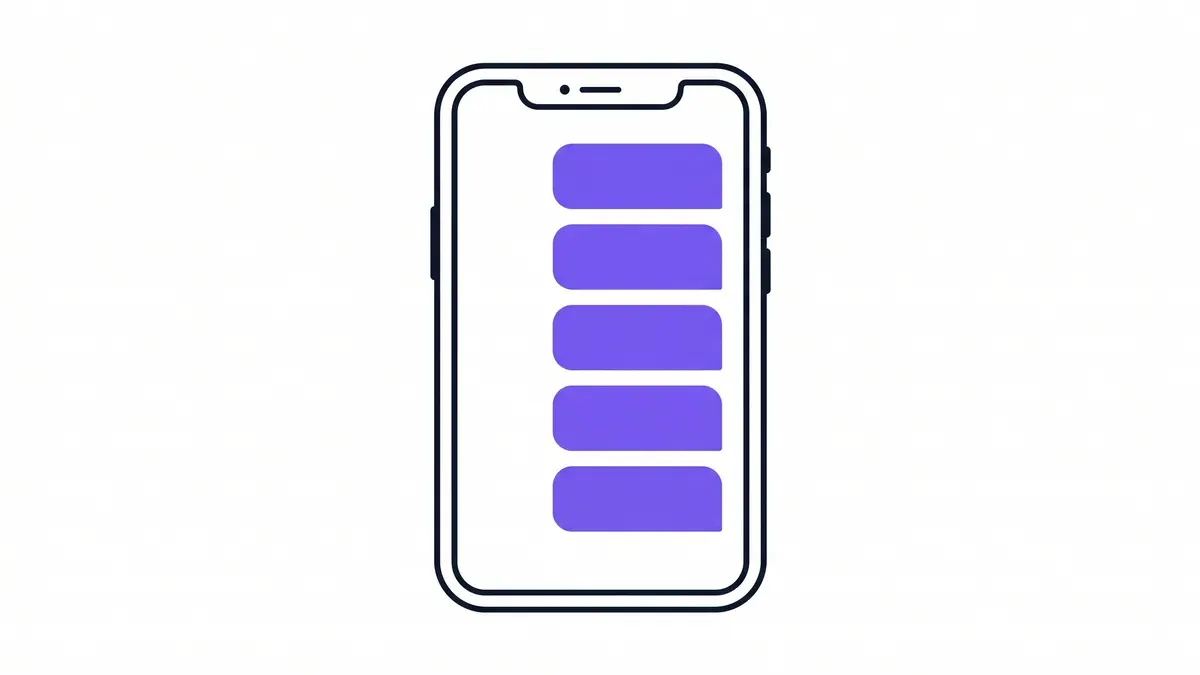 Illustration of a WhatsApp conversation on a phone where the business replies several times in a row to the same customer